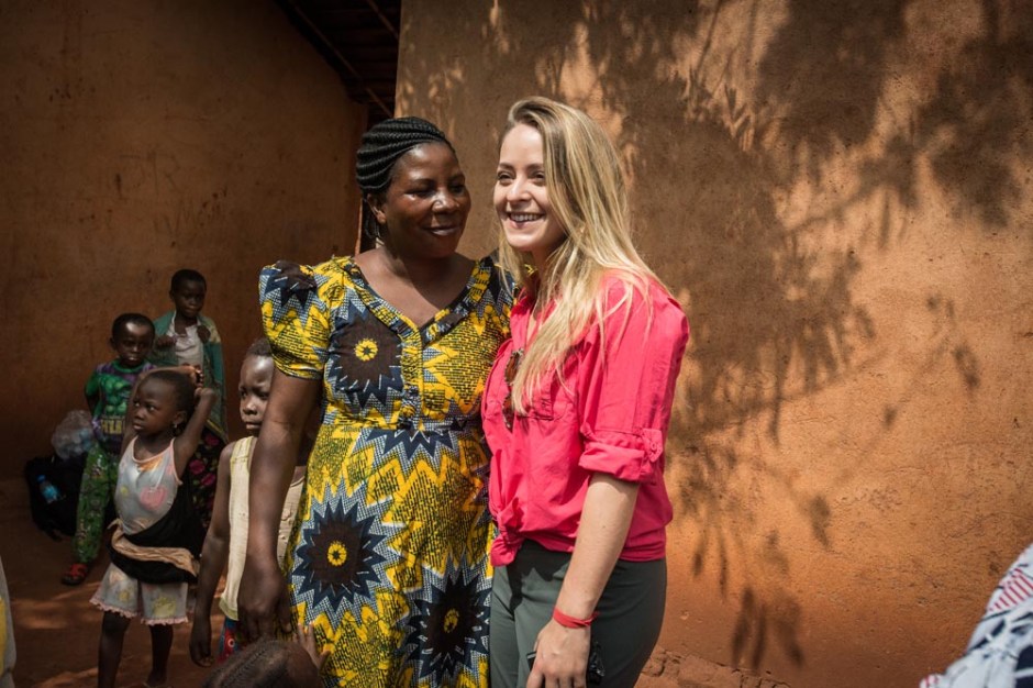 Fleur De Force with members from the Kibirizi Community Group.